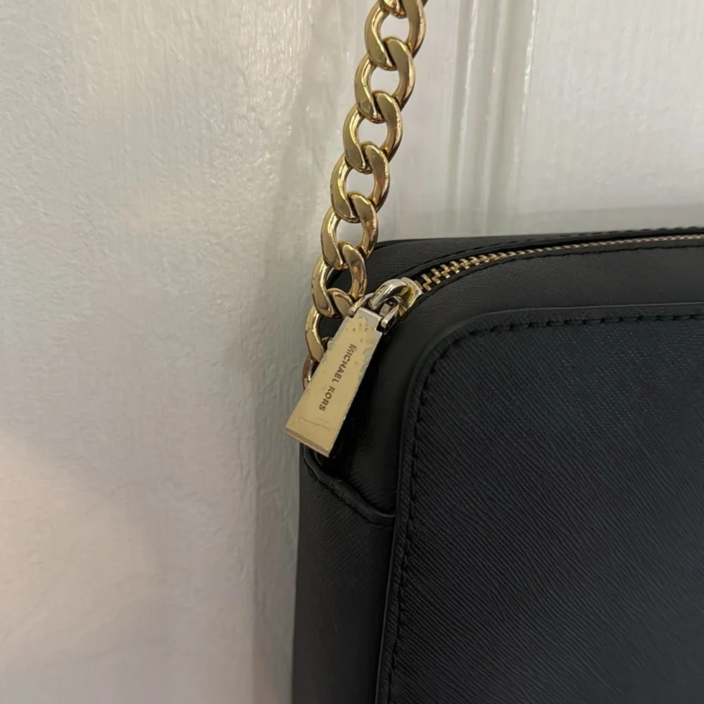 MICHAEL Michael Kors Jet Set Large Saffiano Leather Crossbody Bag - Picture 7 of 11